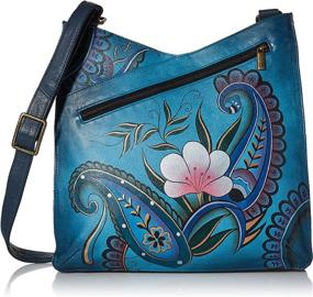 img 4 attached to Anna Anuschka Genuine Multi Compartment Original Women's Handbags & Wallets