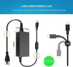 img 2 attached to 🔌 45W USB C Charger Adapter for Acer Chromebook Spin 11 13 15 CB311 CB314 CB315 CB514 CB515 CB713 CB714 CB715 CB5-312 CP5-471 CP311 CP315 CP713 C721 C732 C733 C851 C933 R721 R751 R752T R851 - Type C USB-C Compatible