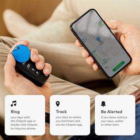 img 3 attached to 🔵 Enhanced Chipolo ONE (2020) - Loudest Bluetooth Key Finder, Water Resistant (Blue)