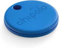 🔵 enhanced chipolo one (2020) - loudest bluetooth key finder, water resistant (blue) logo