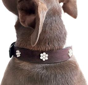 img 3 attached to 🌸 Rhinestone Flowers Collar for Dogs and Cats by One Tail Four Paws: A Bling Pet Accessory