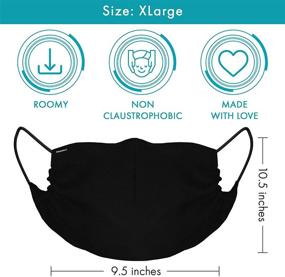 img 3 attached to 🧔 MASHELE Summer Face and Beard Headwear Reversible Reusable Doublesided Cloth Covering for Bearded Men" - Revised: "MASHELE Reversible Reusable Cloth Face and Beard Covering for Bearded Men - Summer Headwear Option