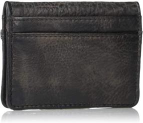 img 2 attached to Frye Men's Murray Card Carbon Leather Wallet