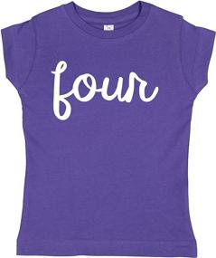 img 3 attached to Ate Apparel Birthday Shirts Purple Girls' Clothing in Tops, Tees & Blouses