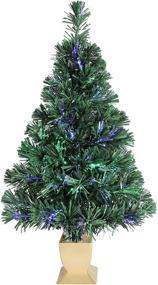 img 4 attached to 🎄 32-Inch Green Fiber Optic Christmas Tree by Holiday Time