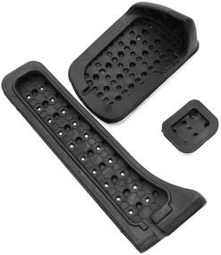 img 2 attached to 🚗 Etopmia Non-Drill Fuel Brake Foot Pedals Designed for Mercedes Benz C/E/S/GLK/SLK/CLS/Sl Class