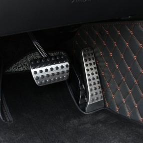 img 1 attached to 🚗 Etopmia Non-Drill Fuel Brake Foot Pedals Designed for Mercedes Benz C/E/S/GLK/SLK/CLS/Sl Class