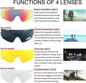 img 1 attached to VILISUN Sunglasses Polarized Interchangeable Windproof