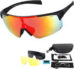 img 4 attached to VILISUN Sunglasses Polarized Interchangeable Windproof