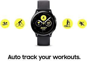 img 1 attached to 🔍 Enhanced Sleep Tracking Analysis, Auto Workout Tracking, and Pace Coaching: Samsung Galaxy Watch Active2 (40mm), Aqua Black - US Version with Warranty (Renewed)