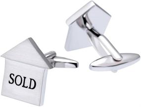 img 3 attached to Salutto Mens Sale Realtor Cufflinks