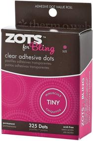 img 1 attached to 🌟 Thermoweb Zots Clear Adhesive Dots: Get Your Craft On with Bling Tiny 1/8" 325/Pkg