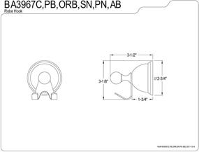 img 1 attached to Кингстон Брасс BA3967PB Реставрация Полированный