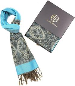 img 3 attached to Alice Blake Premium Metallic Pashmina Women's Accessories in Scarves & Wraps
