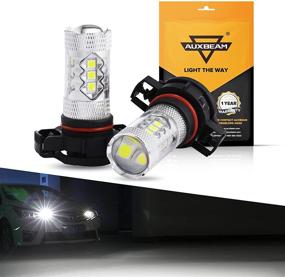 img 4 attached to Auxbeam 5201 5202 LED лампы для противотуманных фар: высокая мощность, сверхяркие лампы H16 LED для сигнала, поворота, торможения, стояночных огней, хвостовых огней, DRL-фар – 50W 12V LED 9009 5202 лампа – ярко-белый (набор из 2 штук)