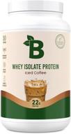 ☕ bloom nutrition iced coffee whey protein isolate powder - fast digesting, low carb, keto friendly, non-gmo - 100% pure iso with zero added sugar - post workout recovery shake blend logo