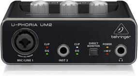 img 2 attached to BEHRINGER UM2 Audio Interface with XLR/TRS, 1/4", USB, and RCA – Black, 1-Channel