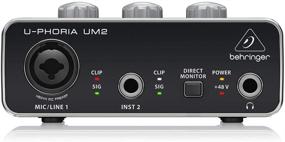 img 3 attached to BEHRINGER UM2 Audio Interface with XLR/TRS, 1/4", USB, and RCA – Black, 1-Channel