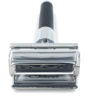 🪒 parker 92r ultra heavyweight butterfly open double edge safety razor with 5 high-quality blades logo