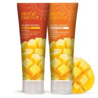 🥭 desert essence enriching island mango shampoo & conditioner bundle - 8 fl ounce - shea butter & jojoba oil formula - smooth, silky, and healthy hair logo