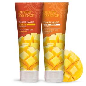 img 4 attached to 🥭 Desert Essence Enriching Island Mango Shampoo & Conditioner Bundle - 8 Fl Ounce - Shea Butter & Jojoba Oil Formula - Smooth, Silky, and Healthy Hair