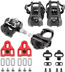 img 4 attached to 🚴 Venzo Repacked Indoor Cycling Pedals - 3 in 1 Compatibility: Look Delta, Toe Cage, SPD - Fitness Exercise Pedals for Peloton &amp; Shimano SPD, Toe Clip &amp; Delta - 9/16&#34; Thread