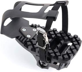 img 3 attached to 🚴 Venzo Repacked Indoor Cycling Pedals - 3 in 1 Compatibility: Look Delta, Toe Cage, SPD - Fitness Exercise Pedals for Peloton &amp; Shimano SPD, Toe Clip &amp; Delta - 9/16&#34; Thread