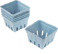 📦 light blue paper berry basket, 6-piece set by darice logo