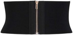 img 4 attached to Aecibzo Elastic Stretch Cincher Waistband Women's Accessories in Belts