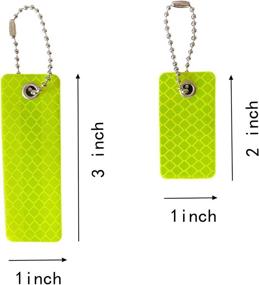 img 3 attached to 🐾 Set of 4 jujupups Reflective Tags - Safety Reflector for Pets, Jackets, Bags, Purses, Backpacks, Strollers, and Wheelchairs - Stylish Reflective Gear