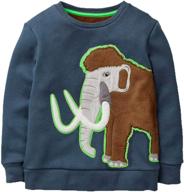 🎅 cute christmas cotton crewneck sweatshirt for baby toddler boys, sizes 1-7y logo