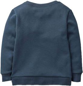 img 2 attached to 🎅 Cute Christmas Cotton Crewneck Sweatshirt for Baby Toddler Boys, Sizes 1-7Y