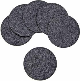 img 3 attached to 🍹 Premium Absorbent Felt Coasters for Drinks Glasses - Keep Your Surfaces Dry and Protected!