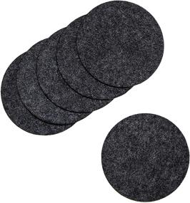 img 1 attached to 🍹 Premium Absorbent Felt Coasters for Drinks Glasses - Keep Your Surfaces Dry and Protected!