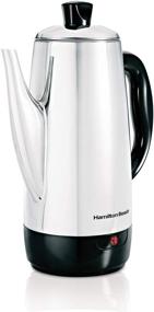 img 4 attached to ☕ Hamilton Beach 12 Cup Stainless Steel Electric Percolator Coffee Maker - Quick Brew for Amazing Coffee (40616)