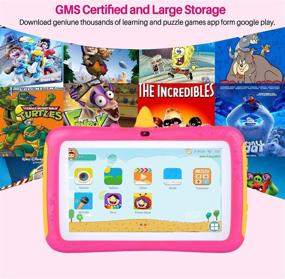 img 3 attached to 🧒 7 inch Kids Tablet Android 9.0 Edition - WiFi, Bluetooth, GMS Certified, 2GB+16GB - Parental Control