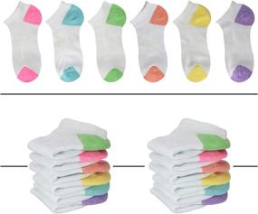 img 3 attached to 🧦 FUNDENCY 12 Pack Women's Ankle Athletic Socks: Low Cut & Breathable Running Socks with Cushion Sole – Get Yours Today!