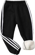 digirlsor toddler winter elastic sweatpants boys' clothing : pants logo