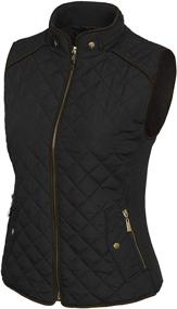 img 3 attached to KOGMO Womens Quilted Lightweight S 3X S BLACK Women's Clothing for Coats, Jackets & Vests