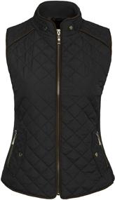 img 4 attached to KOGMO Womens Quilted Lightweight S 3X S BLACK Women's Clothing for Coats, Jackets & Vests