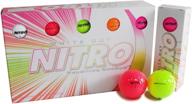 ⛳️ usga approved nitro white out long distance golf balls (15pk) - high velocity 70 compression - multi-color - total of 15 balls - suitable for all levels of play логотип