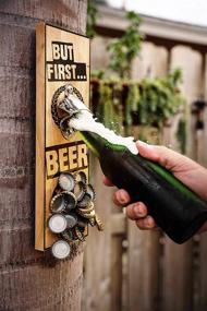 img 3 attached to 🍺 BottleOp Wall Mount with Magnetic Cap Catcher: A Funny Twist for Beer Lovers!