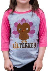 img 3 attached to Adorable Ate Apparel Little Turkey Thanksgiving Girls' 🦃 Clothing: Dress Your Little One for the Holiday Season!