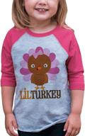 adorable ate apparel little turkey thanksgiving girls' 🦃 clothing: dress your little one for the holiday season! logo