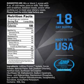 img 3 attached to Performix ioWHEY Protein Powder - 18 Servings, 22g Protein - Chocolate Brownie Flavor - Quick Absorption & Post Workout, Low Carb, No Sugar - 1.15lb Pack