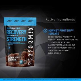 img 2 attached to Performix ioWHEY Protein Powder - 18 Servings, 22g Protein - Chocolate Brownie Flavor - Quick Absorption & Post Workout, Low Carb, No Sugar - 1.15lb Pack