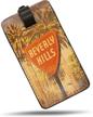 palm tree beverly hills leather luggage tag suitcase id travel baggage handbag tags logo