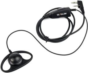 img 3 attached to Retevis 2 Way Radio Earpiece with Mic: Enhanced Communication for Baofeng, UV-5R, UV-82, Retevis H-777, RT21, RT22 Two Way Radios (1 Pack)