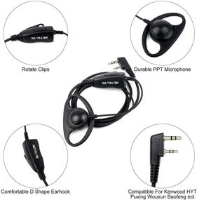 img 2 attached to Retevis 2 Way Radio Earpiece with Mic: Enhanced Communication for Baofeng, UV-5R, UV-82, Retevis H-777, RT21, RT22 Two Way Radios (1 Pack)