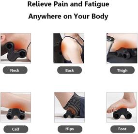 img 2 attached to Portable Cervical Neck &amp; Back Acupressure Massager - Non-Electric for Boosting Blood Circulation, Alleviating Pain, and Relaxing Muscles (Black)